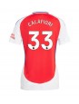 Arsenal Riccardo Calafiori #33 Zenski Domaci Dres 2024-25 Kratak Rukavima